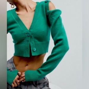 For Love and Lemons Joan Cropped Cardigan